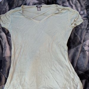 Dark Green Rue21 V-Neck Tee